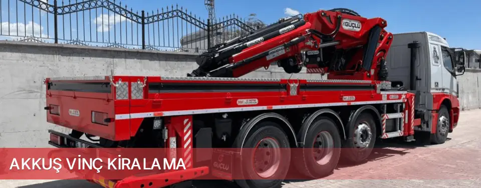 Akkuş İlçemi Vinç Kiralama